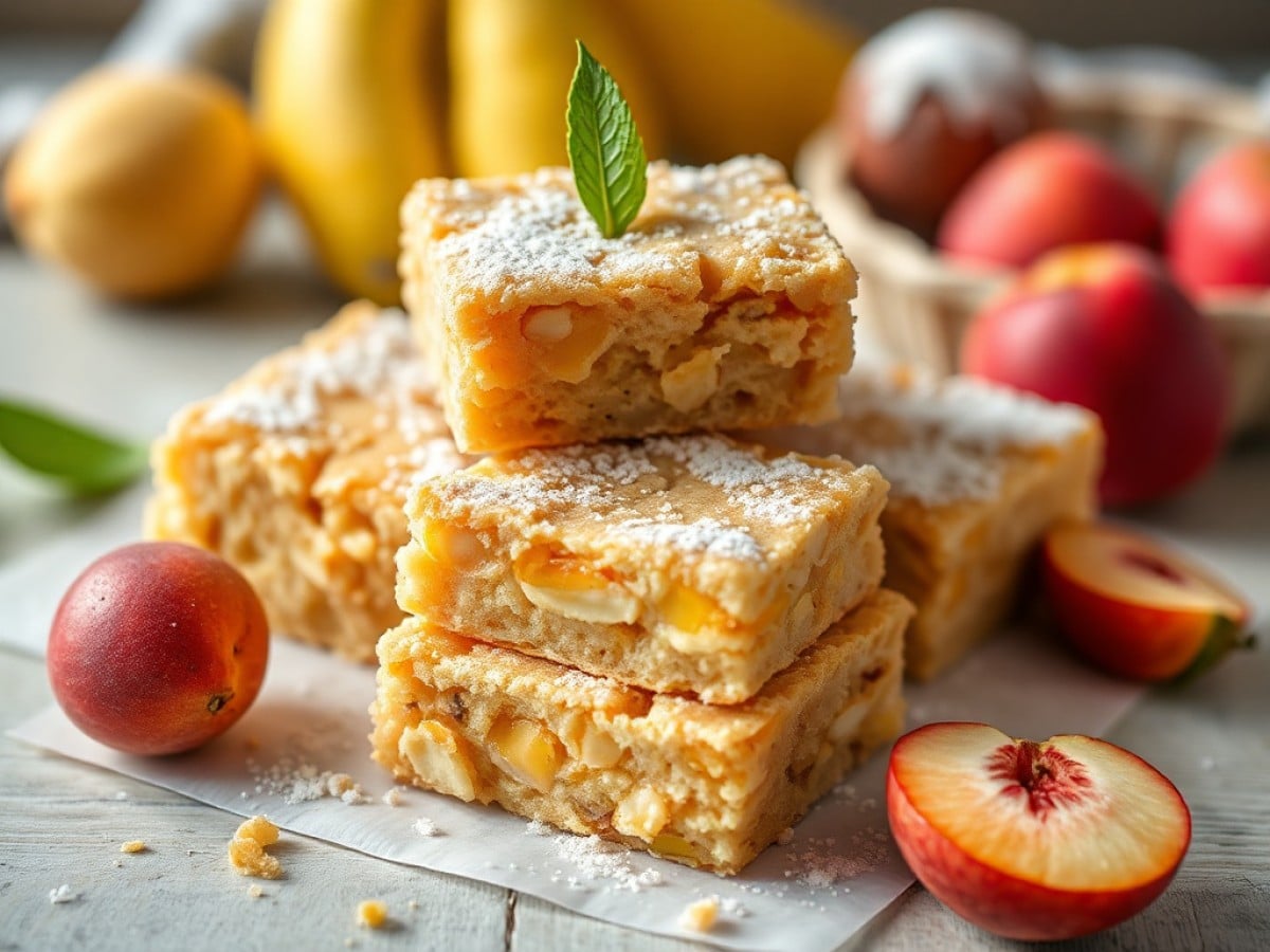 Peach Blondies