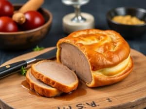 Pâté en croûte  de canard aux noisettes