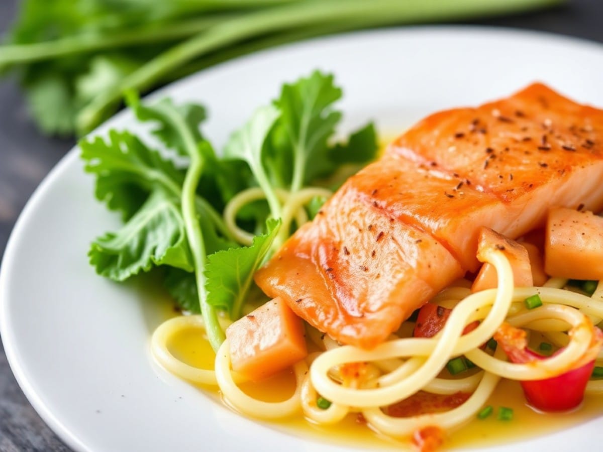 Salade de fenouil au saumon fumé