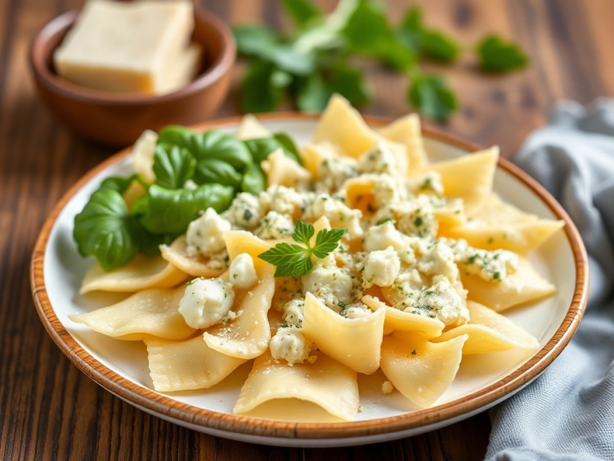 Farfalles au gorgonzola