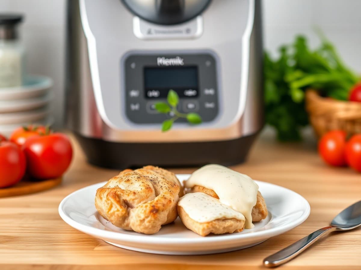 Poulet à la crème au Thermomix