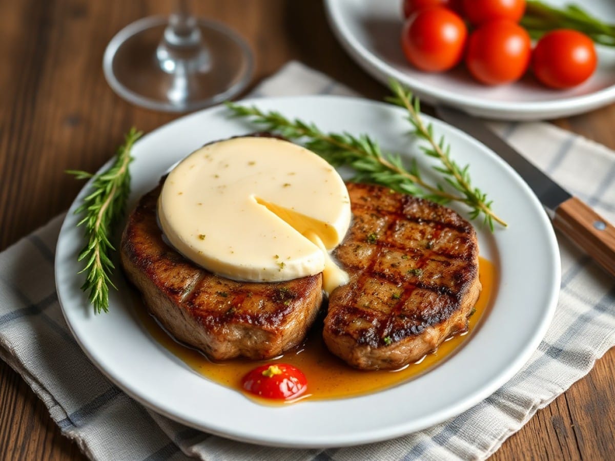 Steack haché au camembert