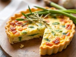 Entrée de Pâques à préparer la veille : quiche aux asperges
