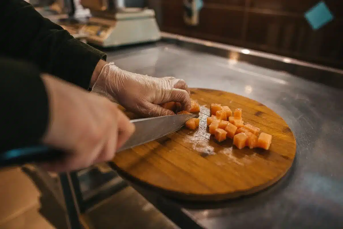 Ingrédients pour la langouste Thermidor: langoustes crues, échalotes, crème fraîche, vin blanc et herbes fraîches