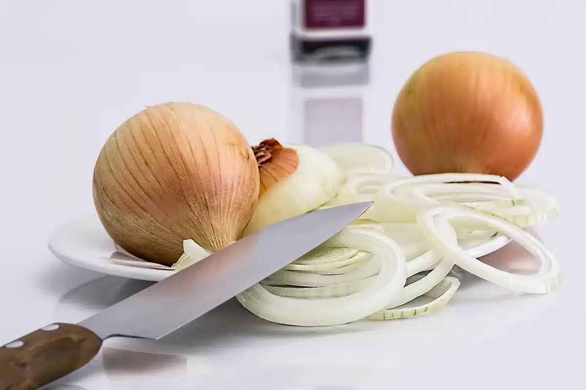 Ingrédients frais pour le sauté: blanc de dinde, champignons, oignon, carottes et céleri