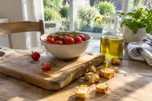 Recette de salade tomate et mozzarella